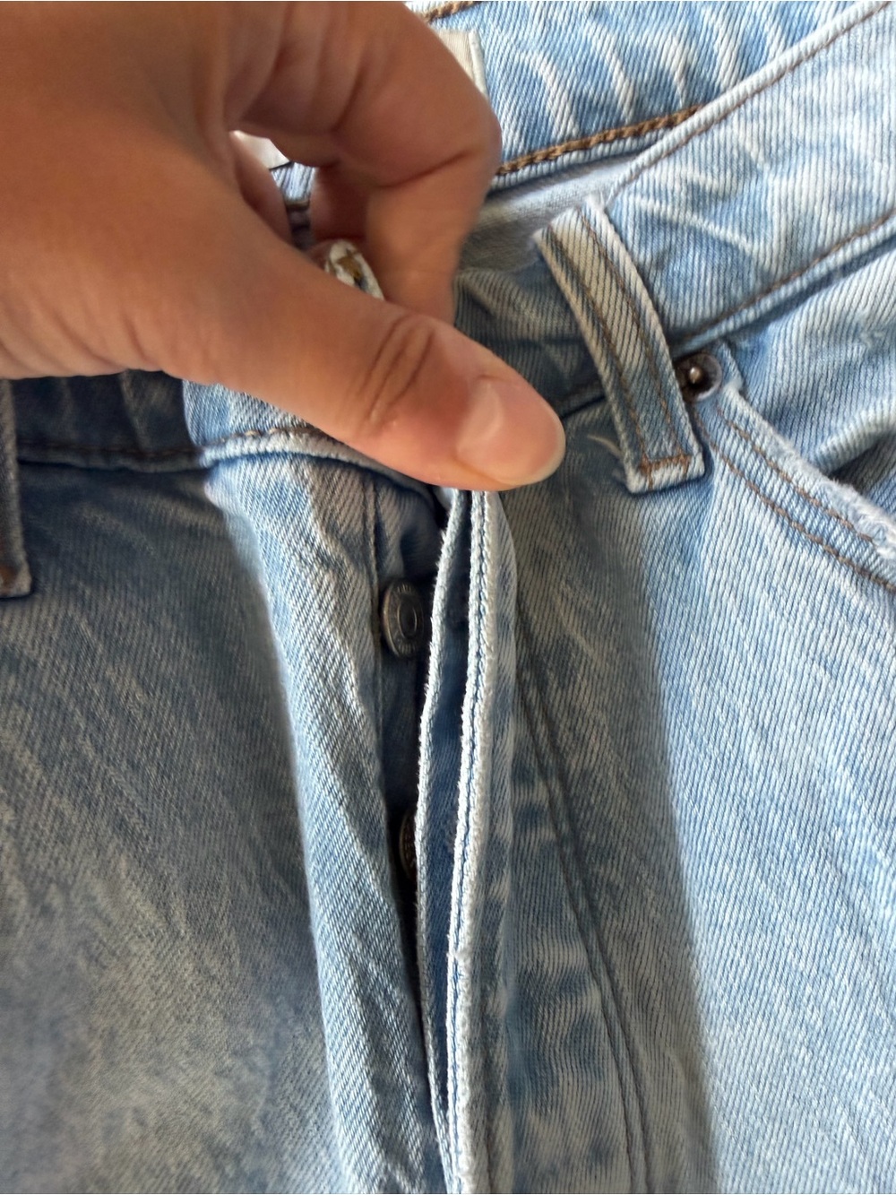 Abercrombie & Fitch The 90s Baggy Jean Low Rise Light Wash 28 - Picture 3 of 5